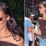 Bella Hadid sheer top